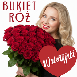 Bukiet róż na Walentynki